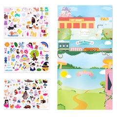 Giggles and Pebbles washable stickers stay ready for reuse after cleaning.