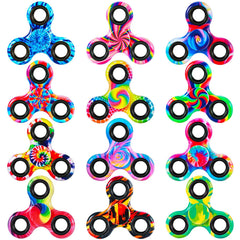 Gigilli 12-pack fidget spinners with camouflage pattern for focused play.