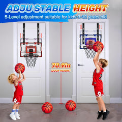 Gigilli adjustable-height hoop grows with kids during play