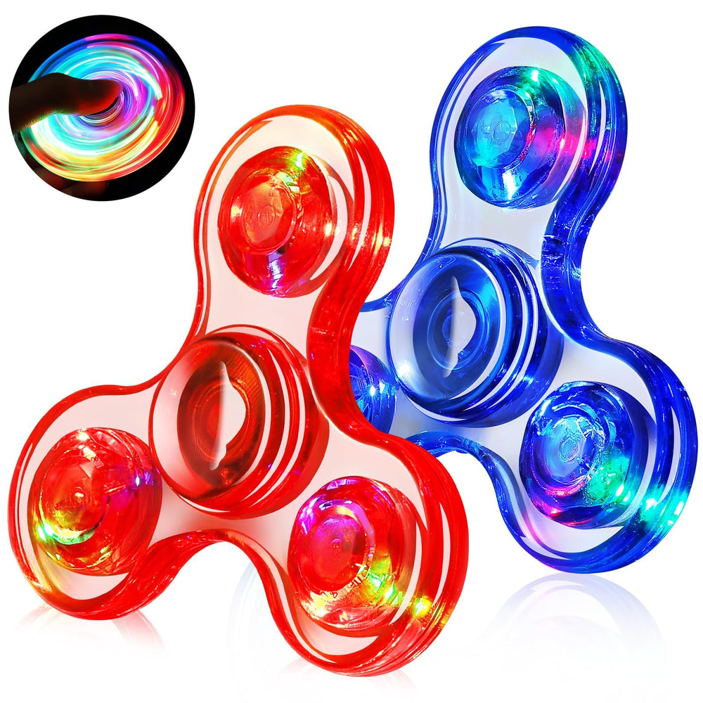 Gigilli fidget spinner light-up leaf buttons for engaging sensory play on the go.