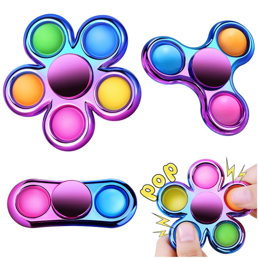 Gigilli Pop Fidget Spinner in vibrant colors for engaging tactile fun.