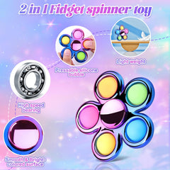 Gigilli Pop Fidget Spinner showing spin action and smooth rotation.