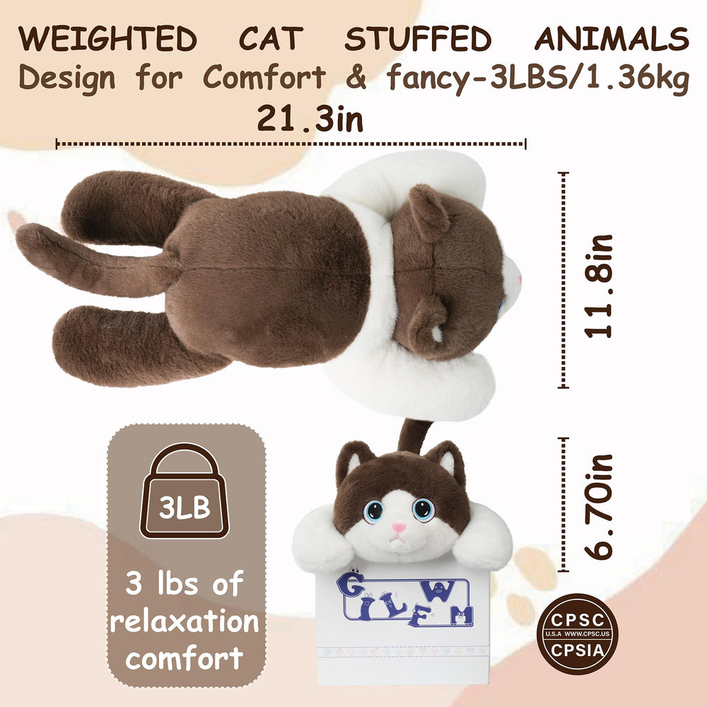 GILFWM weighted cat inner belly beads detail supports easy cleaning.