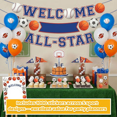 Gilprop foam football sticker for sports events, easy decoration on gifts.