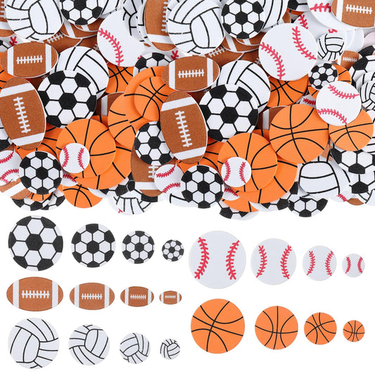 Gilprop foam soccer sticker for crafts and party decor, easy to apply.