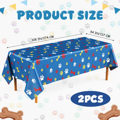 Gilprop paw print tablecloth for party setup keeps tables clean and colorful
