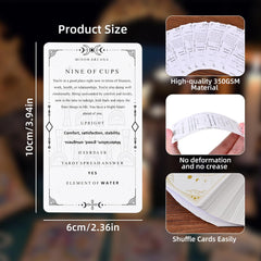 Gincevhy classic tarot design with element backgrounds enhances storytelling.
