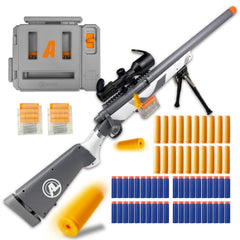Gincho M24 Soft Bullet Blaster action emphasizes realistic bolt-action feel for strategic play.