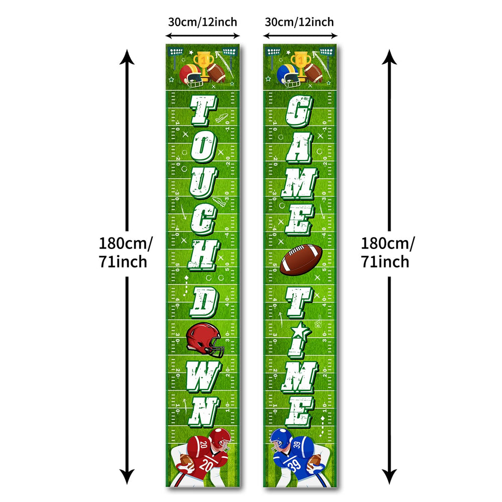 Banner with ropes and rods showing easy outdoor setup