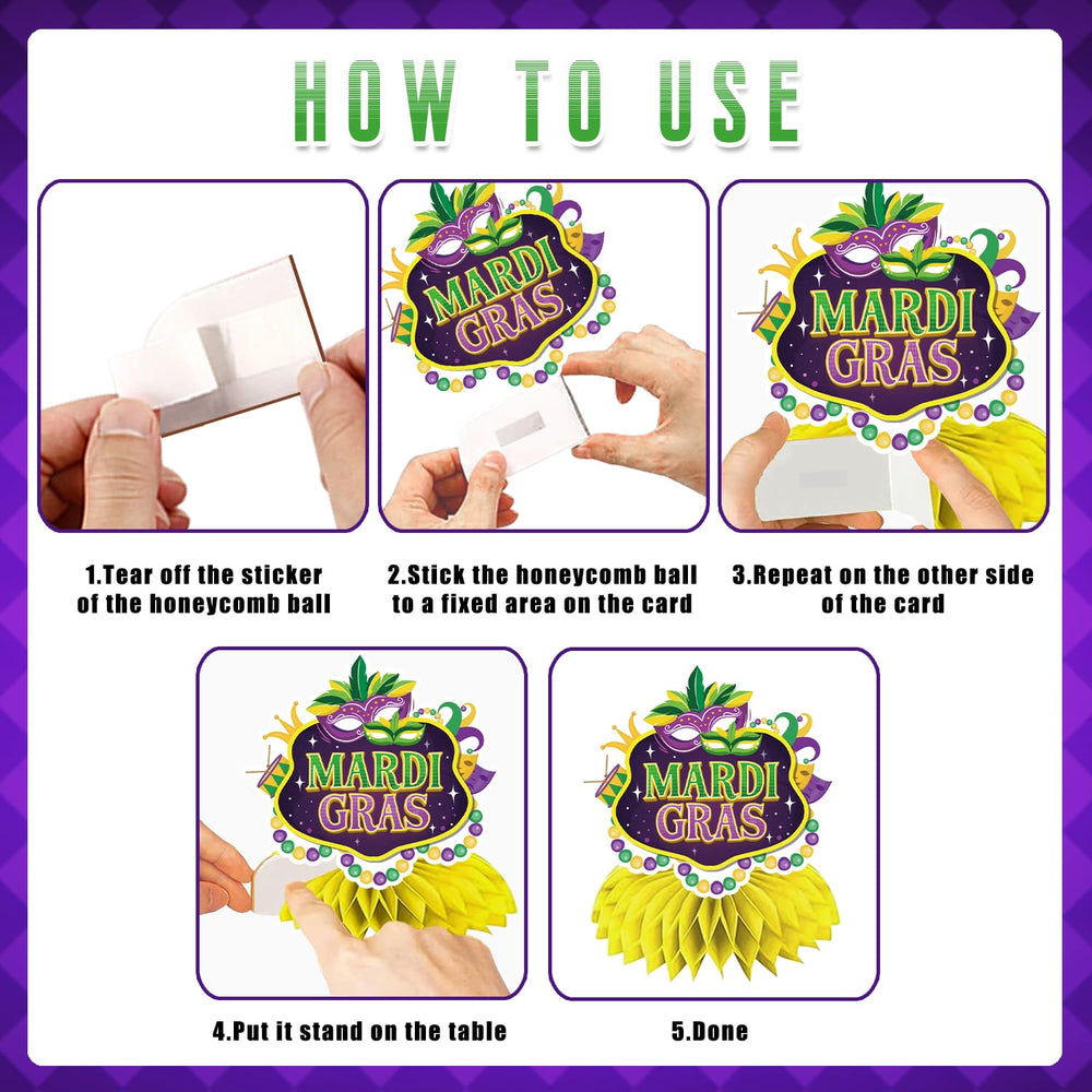 GINFTBRZGV honeycomb centerpiece reusable across multiple celebrations.