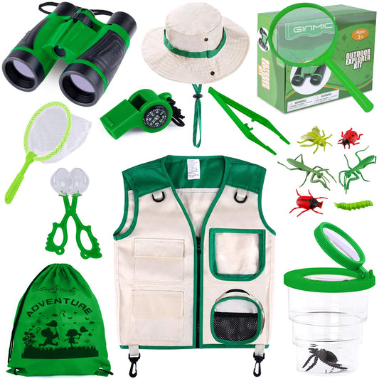 GINMIC Kids Explorer Kit binoculars for close nature viewing by curious children