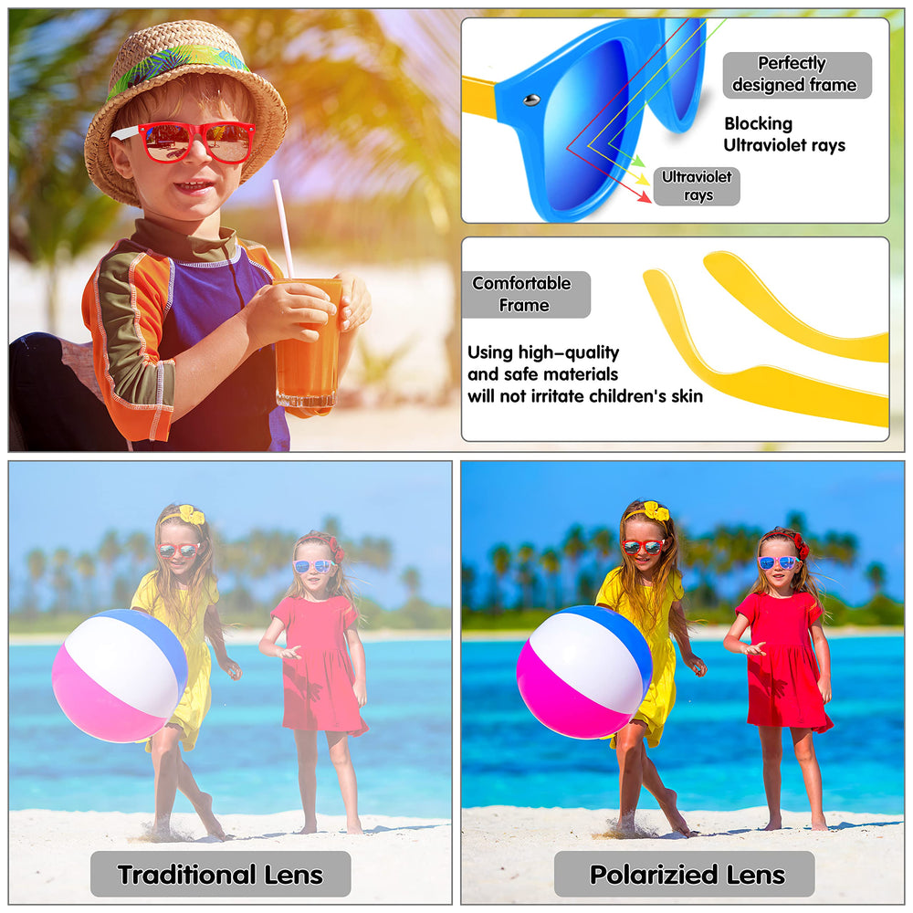 Retro hornrim silhouette with modern sun protection for kids.