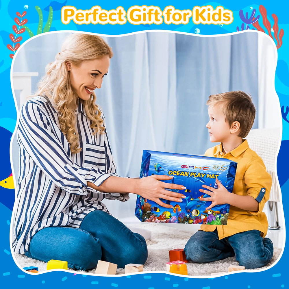 GINMIC Ocean Animals Playset Octopus figure inspires storytelling and collaborative play