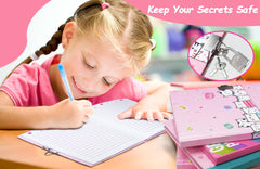 GINMLYDA Cat Diary keys show the secure locking system for kids.