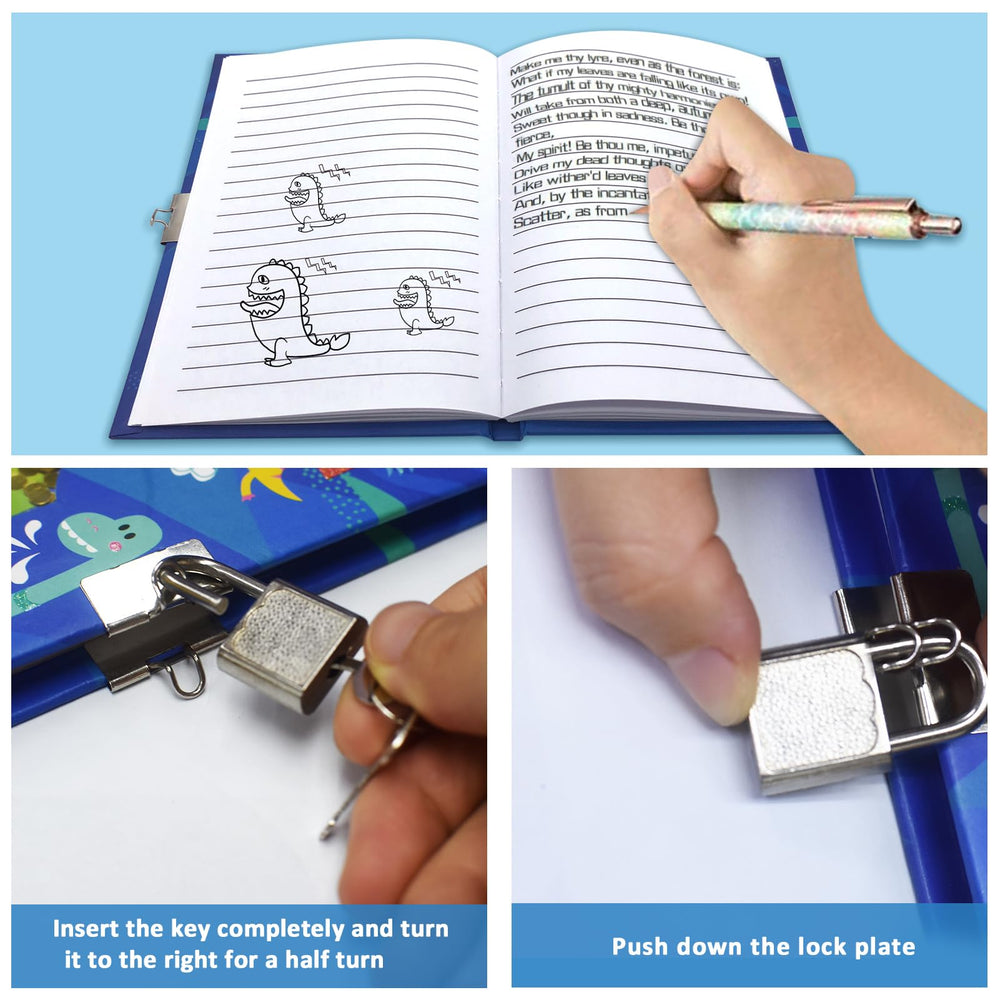 GINMLYDA compact diary is easy to carry for kids on the go.