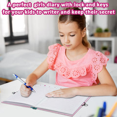 GINMLYDA diary compact size 7.1 by 5.3 inches fits small backpacks