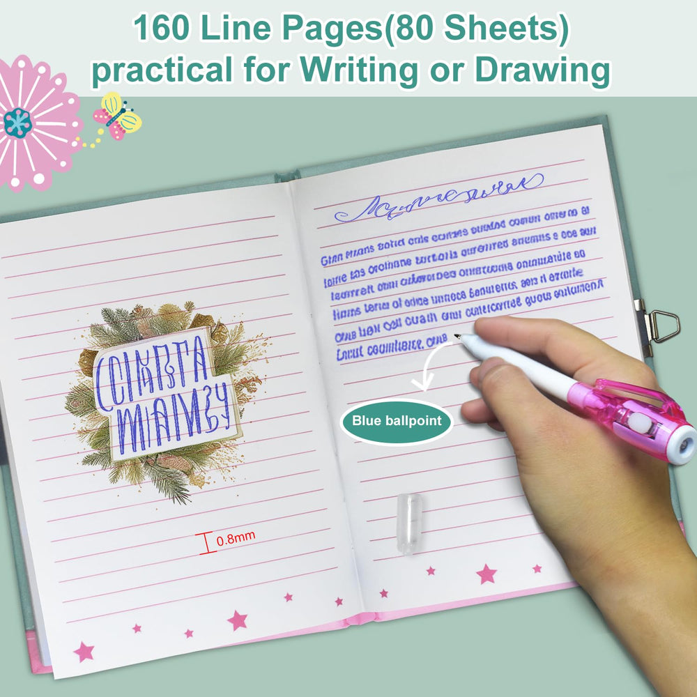 GINMLYDA Diary interior with 160 lined pages