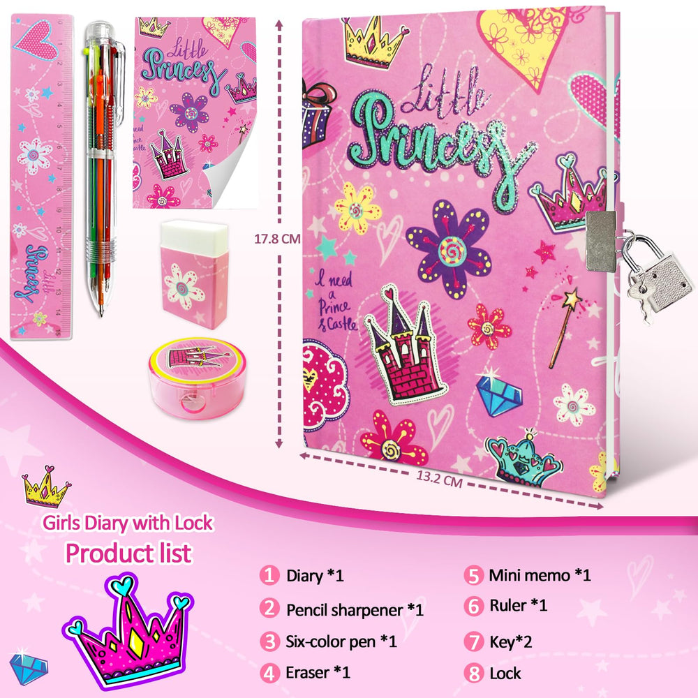 GINMLYDA lock with two spare keys ensures easy access to a personal diary.