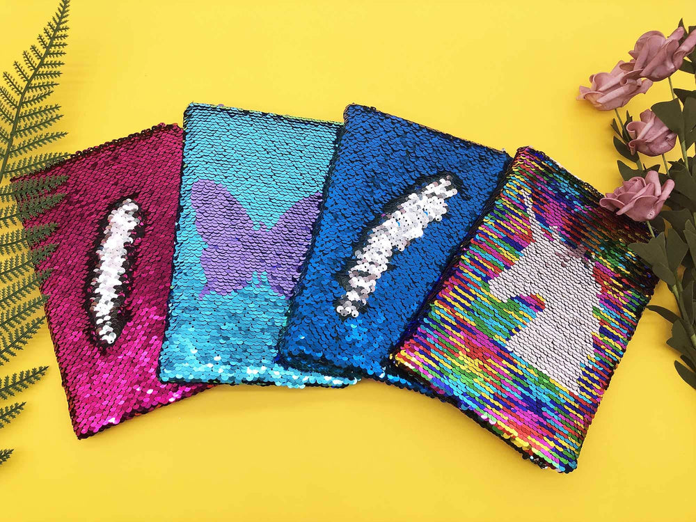 GINMLYDA purple-blue sequin cover sparks imaginative storytelling