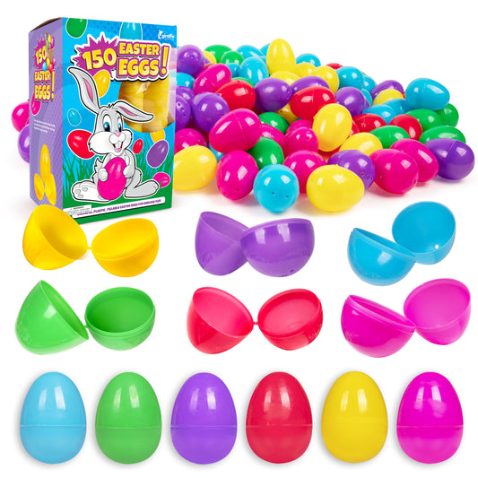 Giraffe Manufacturing 150-pack Easter eggs ready for hunts