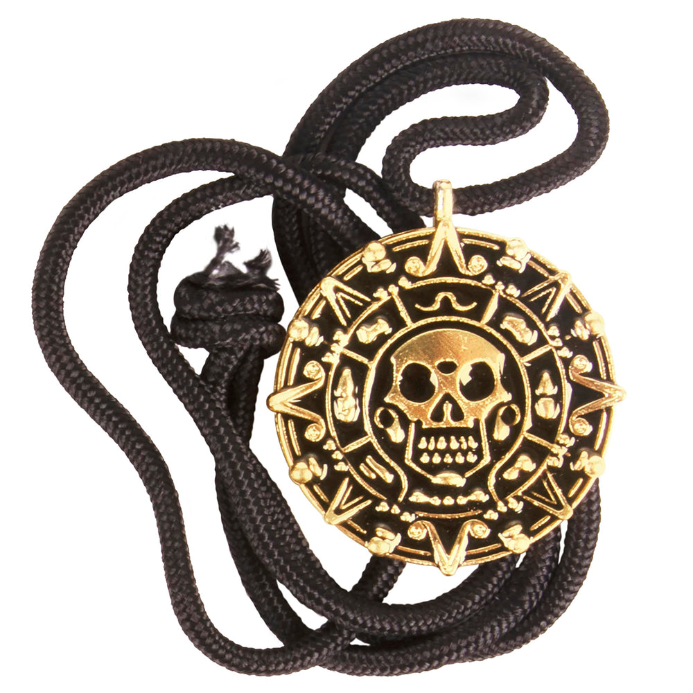 Giraffe Manufacturing antique gold finish pendant adds bold pirate flair to costumes