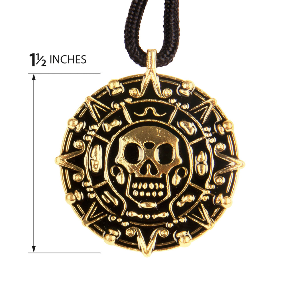 Giraffe Manufacturing black cord pirate necklace offers comfortable wear for all-day cosplay