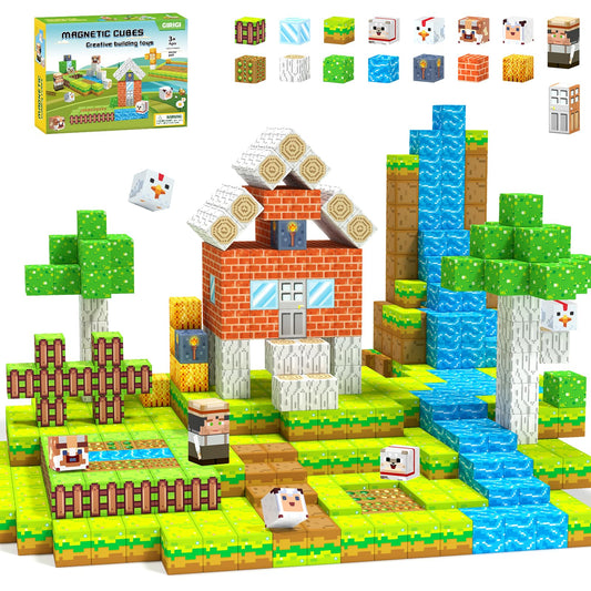 Girigi magnetic blocks farm life set β encourages imaginative play and storytelling