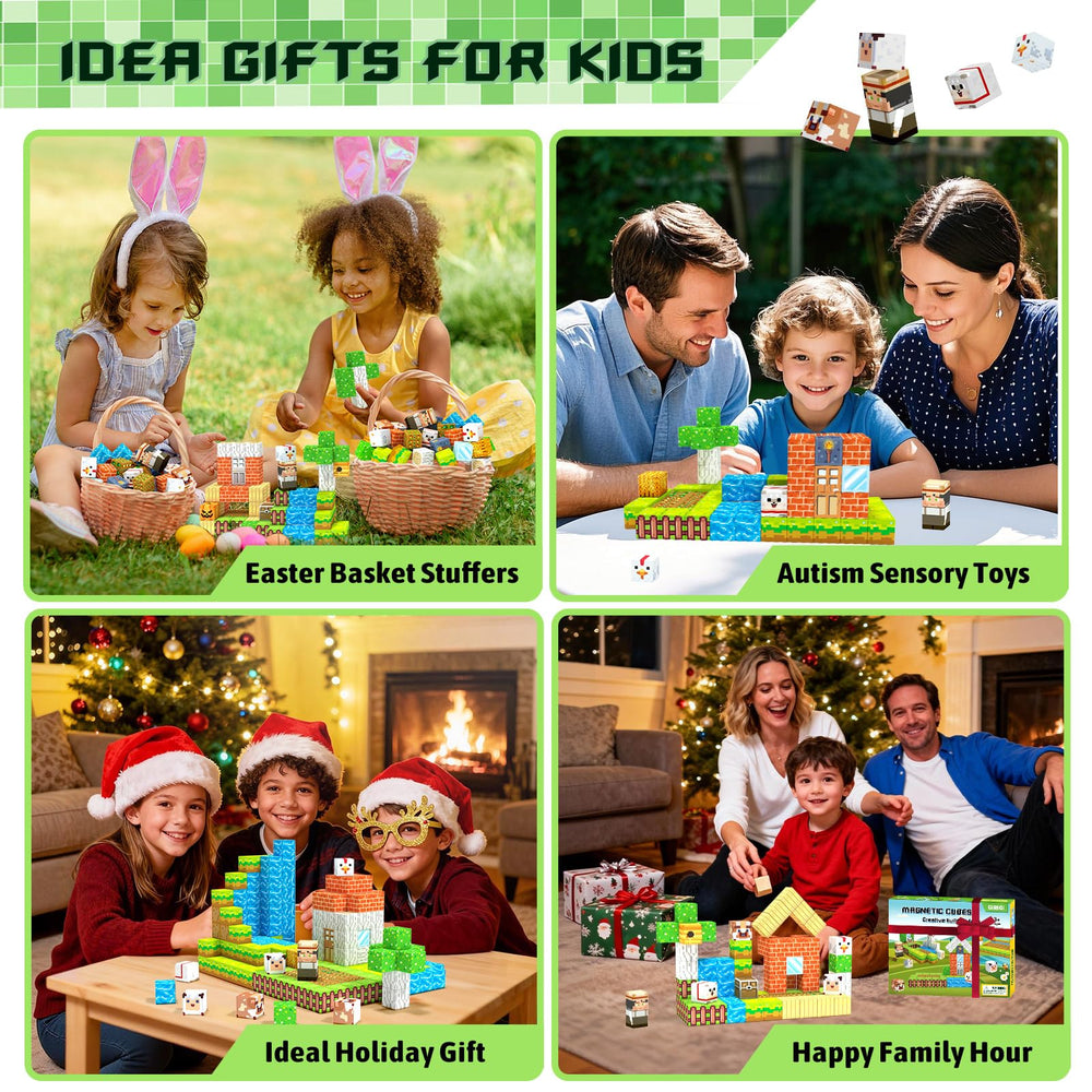 Girigi farmer figurine magnet blocks — supports role-play and fine motor practice