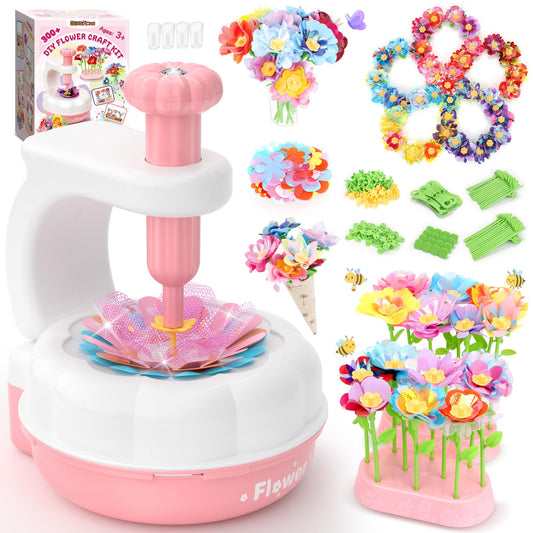 GirlsHome fabric flower kit with 300+ pieces sparks imaginative play and creativity