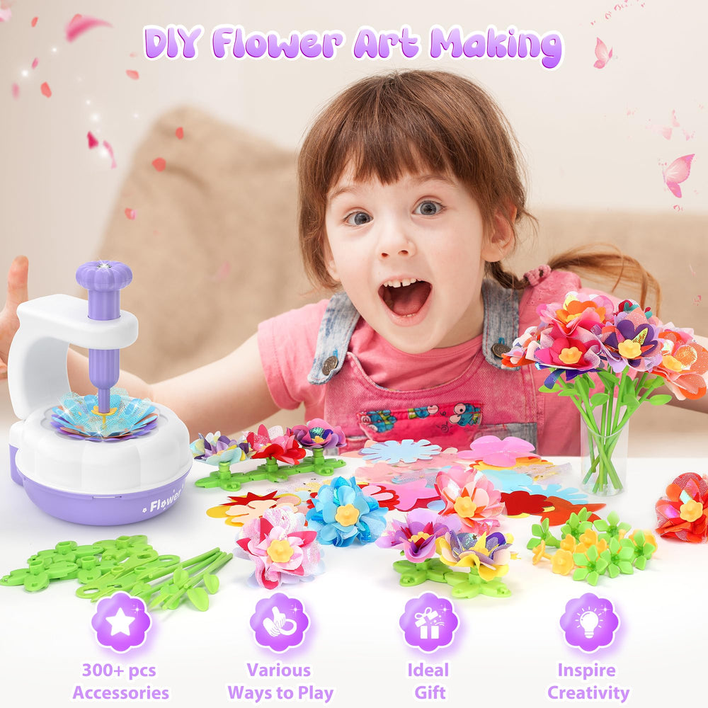 GirlsHome family crafting time with a versatile flower kit