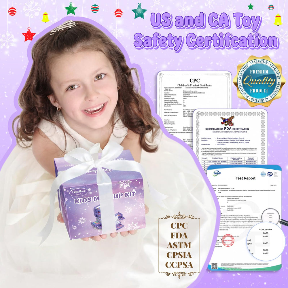 GirlsHome Kids Makeup Set Frozen box for unboxing excitement