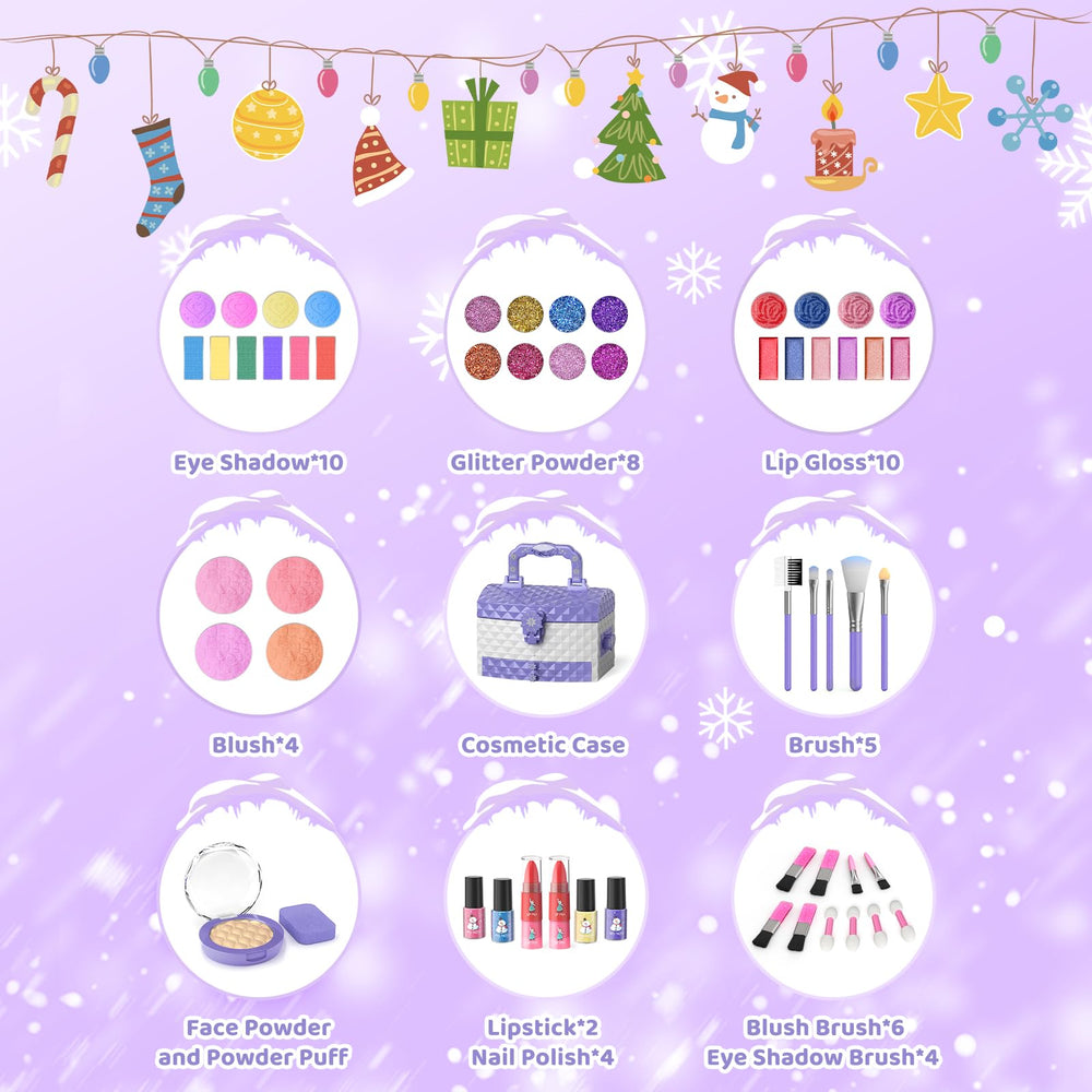 GirlsHome Kids Makeup Set nail polish for colorful pretend manicures