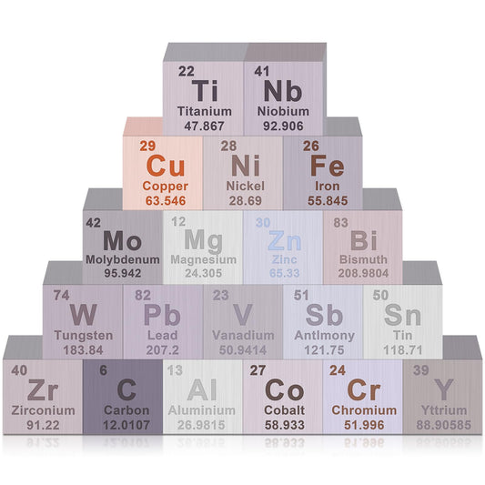 Gisafai tungsten cube 0-39in for durable desk display and learning.