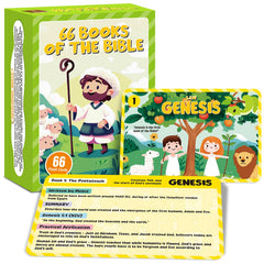 gisgfim 66 Bible flash cards box for organized study and easy portability