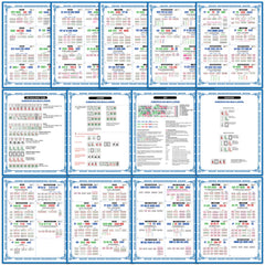 gisgfim 71-pcs mahjong flash cards visual guide 2025 for quick learning and quick reference