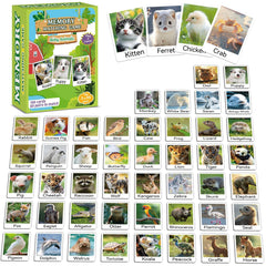 gisgfim baby animal memory cards featuring a puppy for fun matching and memory skills.