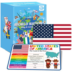 gisgfim Countries of the World flashcards front with flags for quick geography learning.
