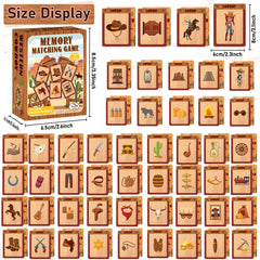gisgfim cowboy memory cards boots image supports quick matching and cooperative play