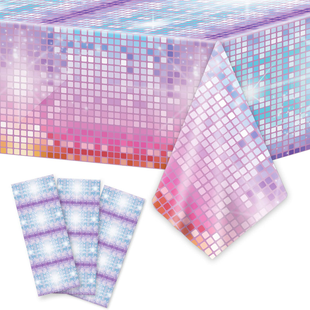 gisgfim disco tablecloth with Las Vegas casino motif, ideal for easy cleanup after dancing.