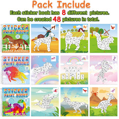 gisgfim farm animals sticker book sparks creativity with playful number-guided stickers.