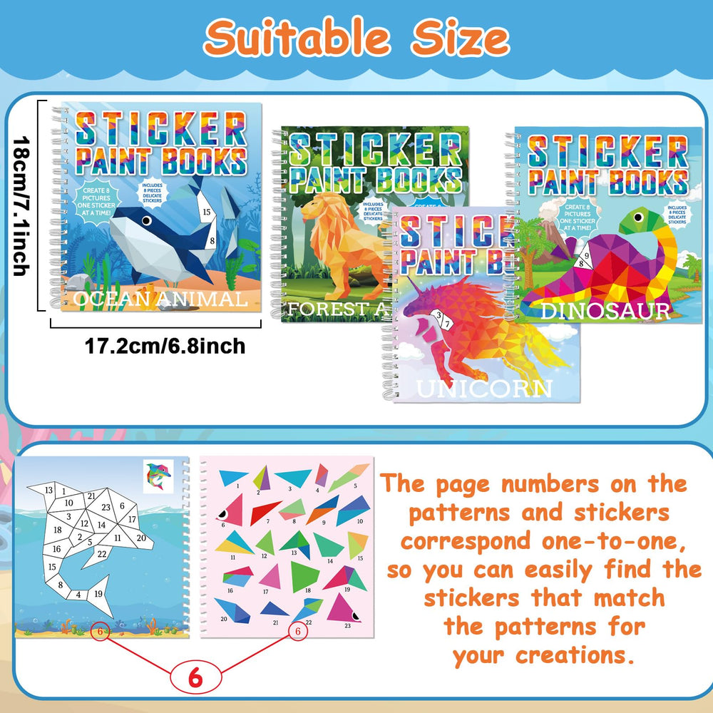 Gisgfim forest animal sticker paint book page invites exploration and creative storytelling.