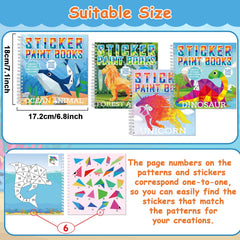 Gisgfim forest animal sticker paint book page invites exploration and creative storytelling.