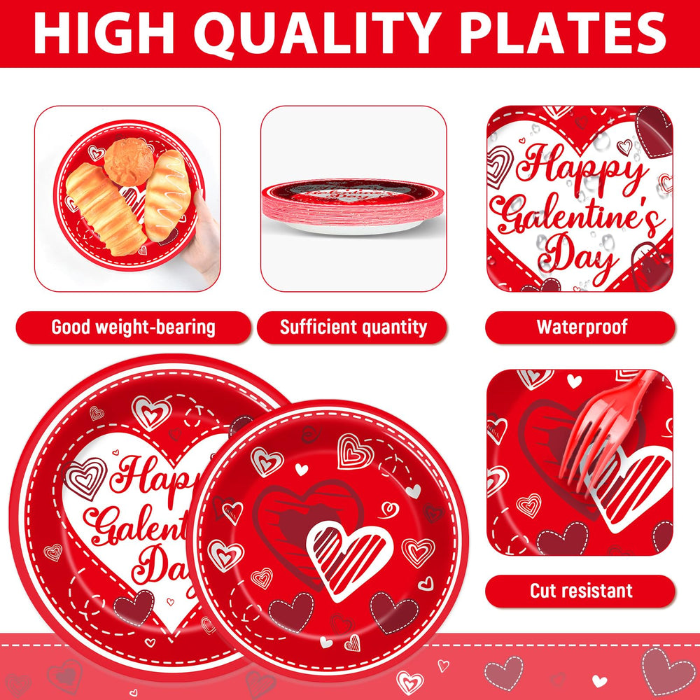 gisgfim Galentines Day napkins are soft red and perfect for cleanup and ambiance