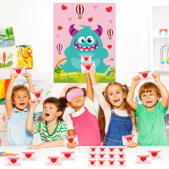 gisgfim kids pin heart activity during Valentine game