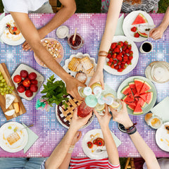 gisgfim Las Vegas tablecloth, versatile as wall backdrop for photo moments.