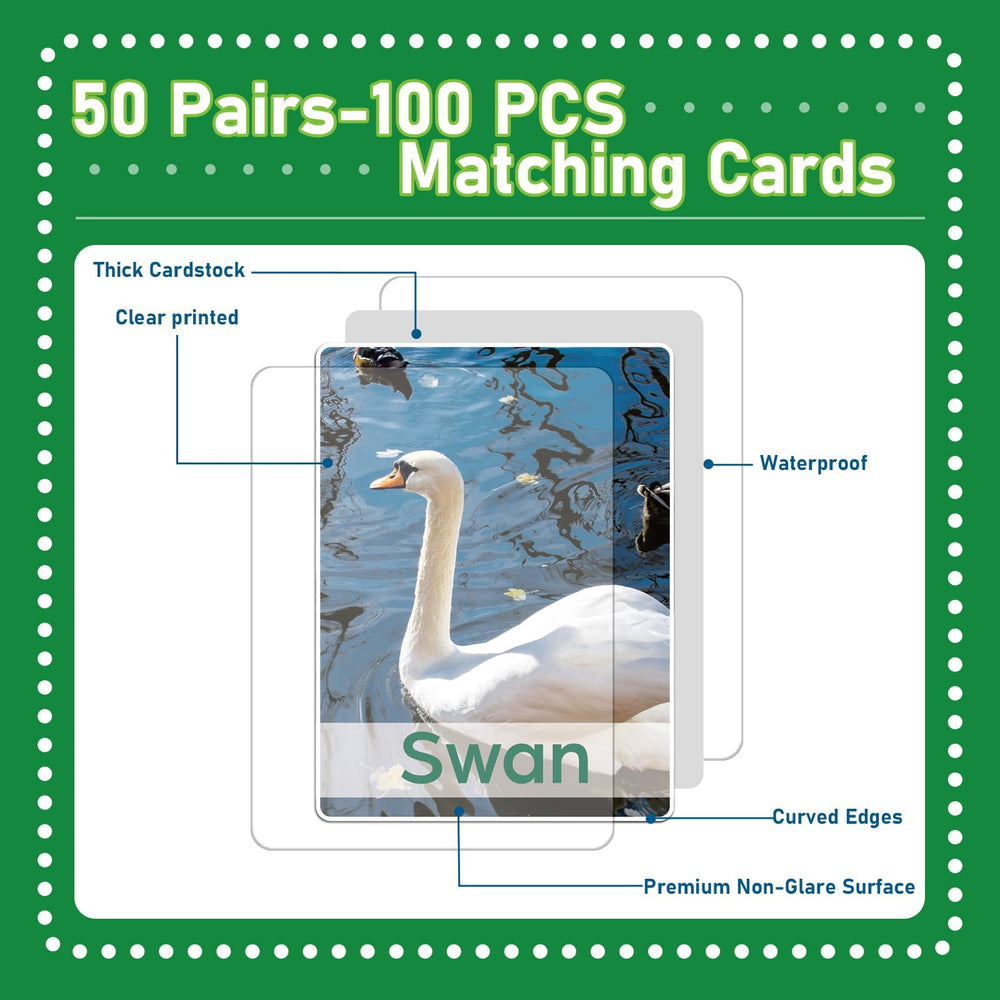 gisgfim horse and foal memory card supports memory skills through pair matching