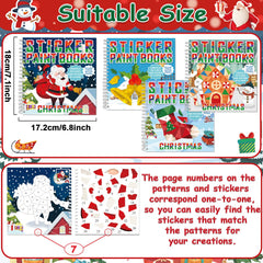 Gisgfim penguin sticker paint book page offers a playful theme that supports number placement practice