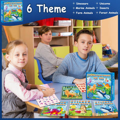 gisgfim perforated-pages sticker book highlights easy removal for quick gifting.