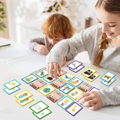 gisgfim two-sided printed cards boost memory practice and quick matching