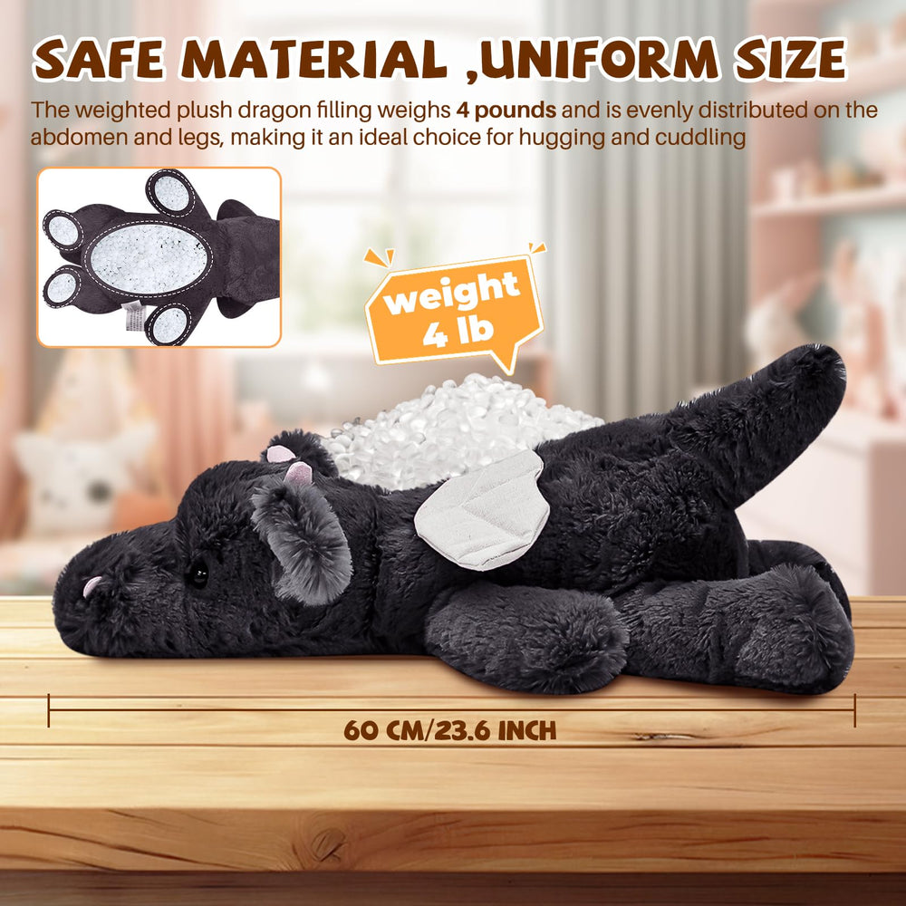 Gisqis dragon plush on bed, a comforting sleep companion.